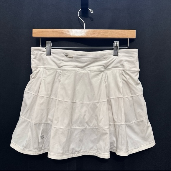 Lululemon White Pace Rival Skirt Size 6 Tall - Picture 2 of 9